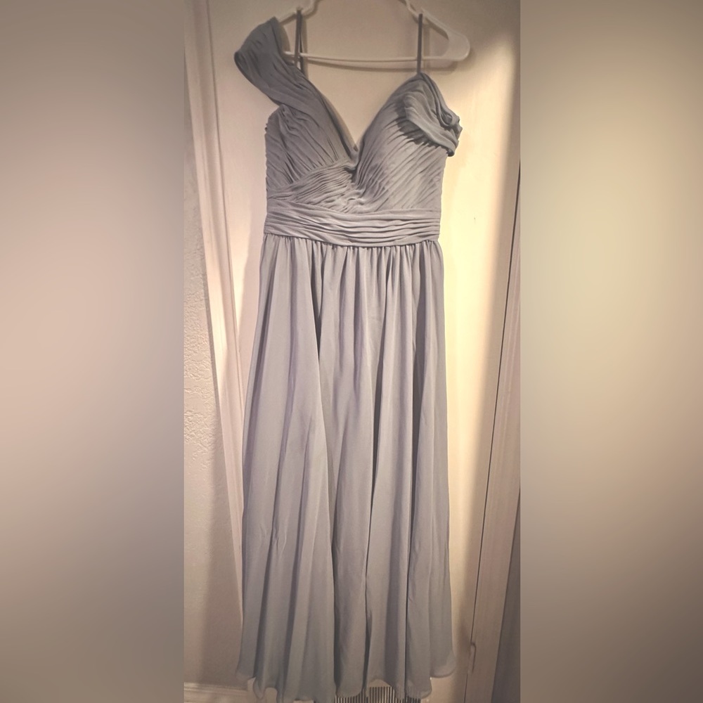 Morilee Dove colored Bridesmaid dress. Size 12.